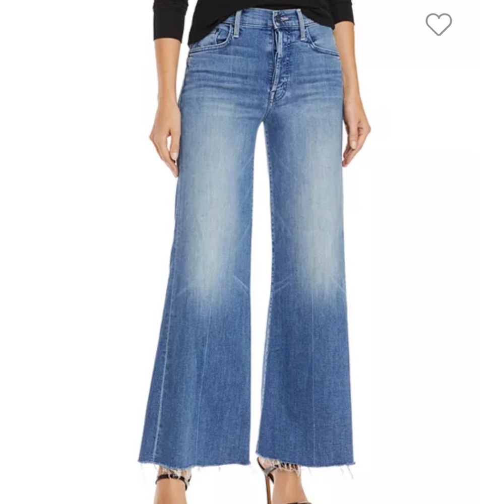 MOTHER tomcat roller wide leg ankle jeans